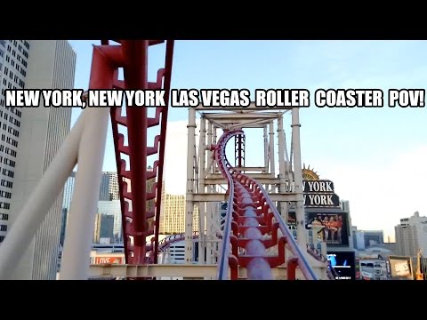 Manhattan Express Roller Coaster POV New York New York Las Vegas
