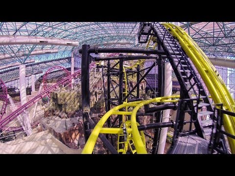 El Loco Roller Coaster POV AWESOME Off-Ride Shots Adventuredome Las Vegas